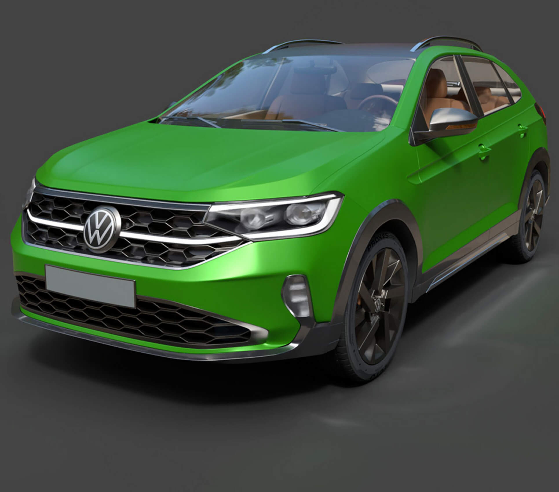 Volkswagen Taigo Crossover SUV - High-Poly 3D Model 3D Model