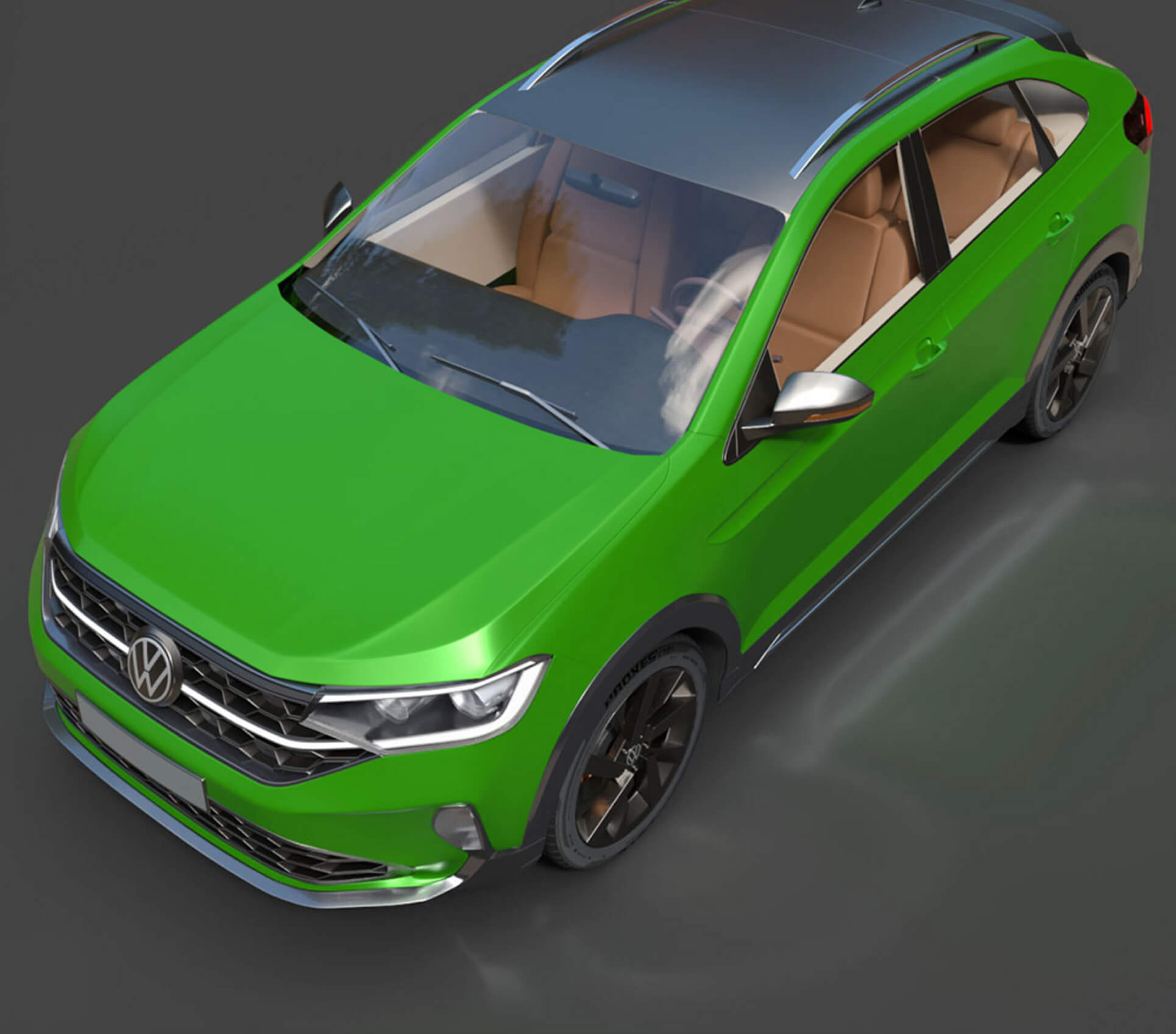 Volkswagen Taigo Crossover SUV - High-Poly 3D Model 3D Model