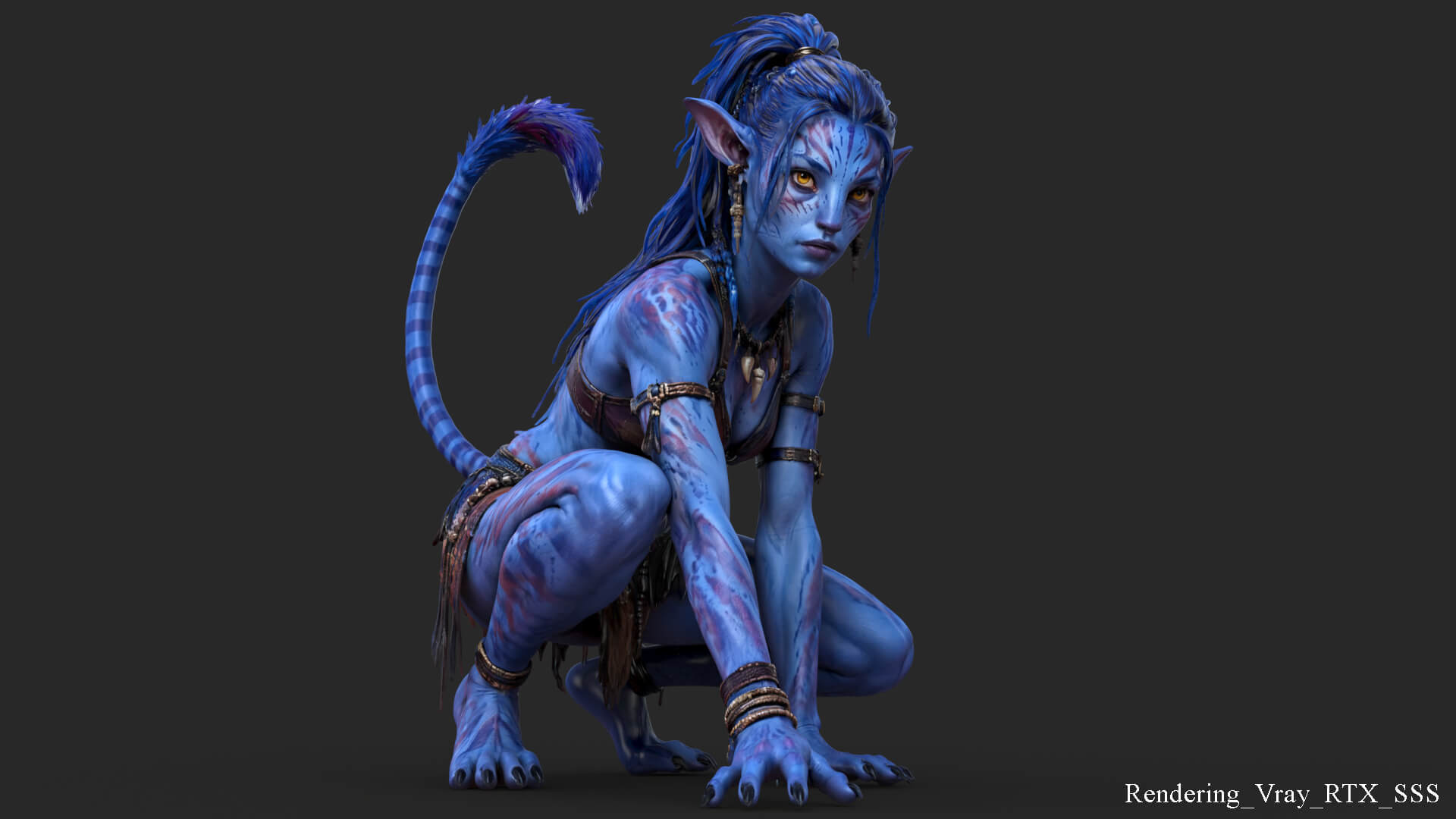 Fantasy Creature Avatar High-Detail 3d Model 3D Model