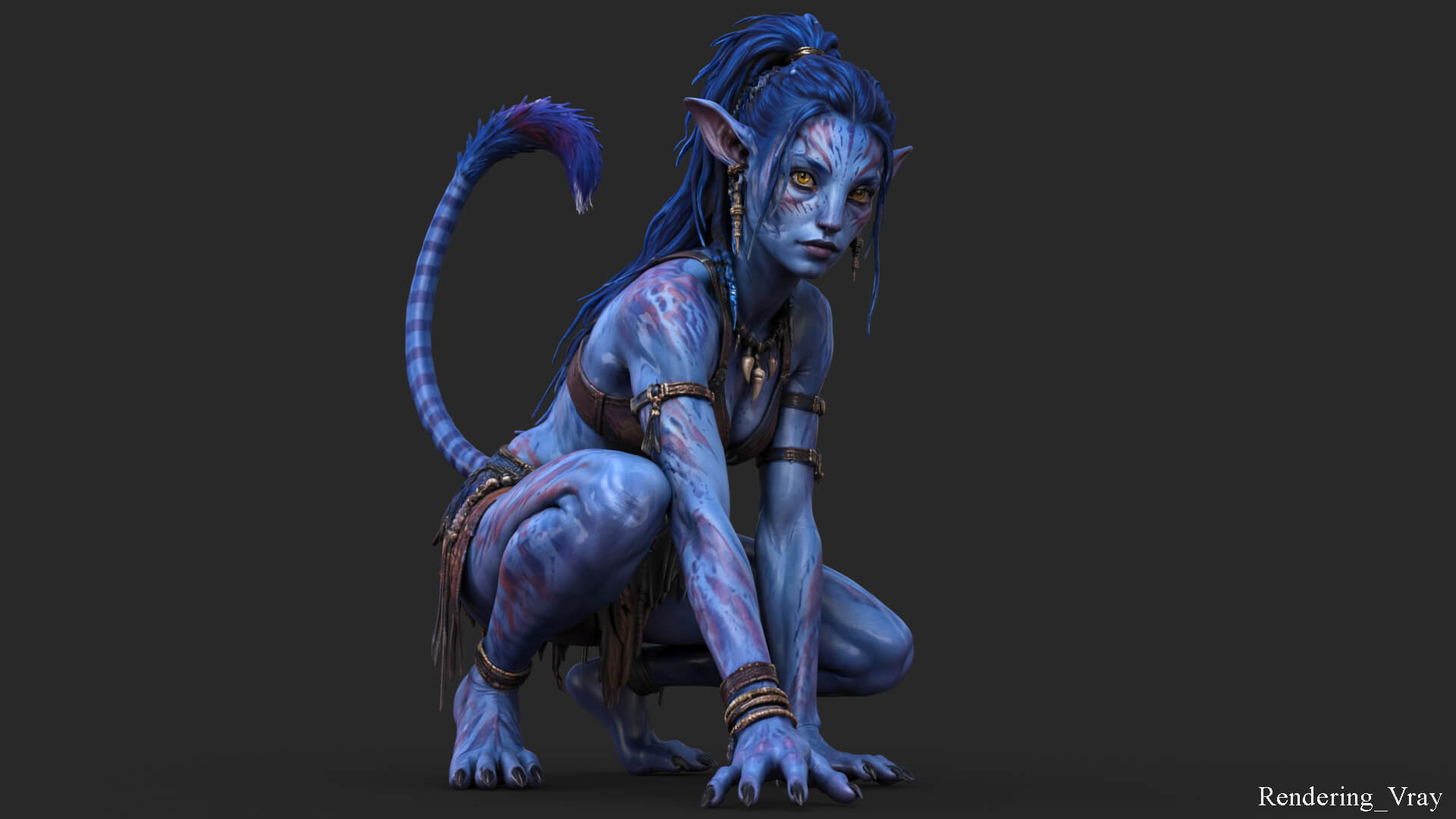 Fantasy Creature Avatar High-Detail 3d Model 3D Model
