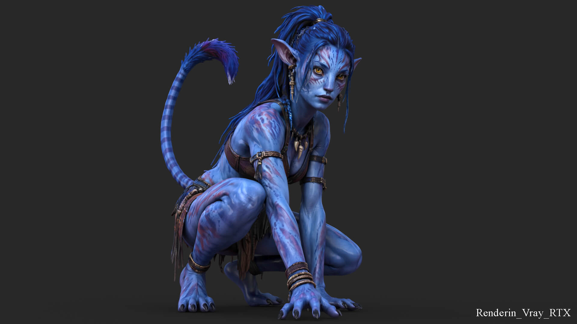 Fantasy Creature Avatar High-Detail 3d Model 3D Model