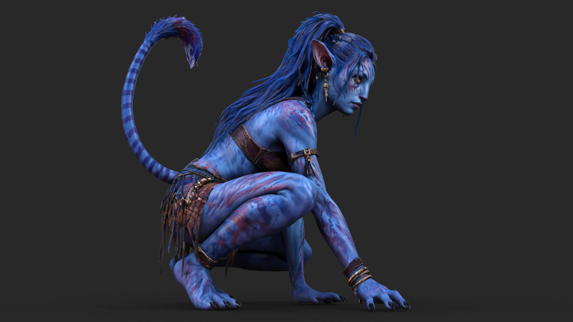 Fantasy Creature Avatar High-Detail 3d Model 3D Model