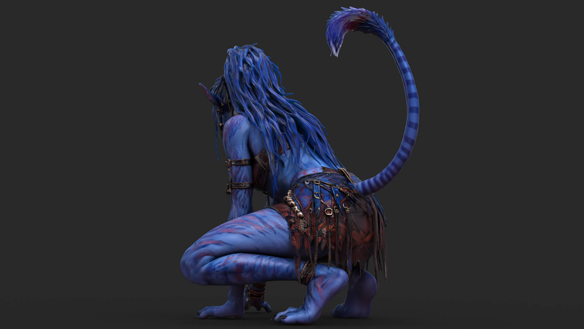Fantasy Creature Avatar High-Detail 3d Model 3D Model