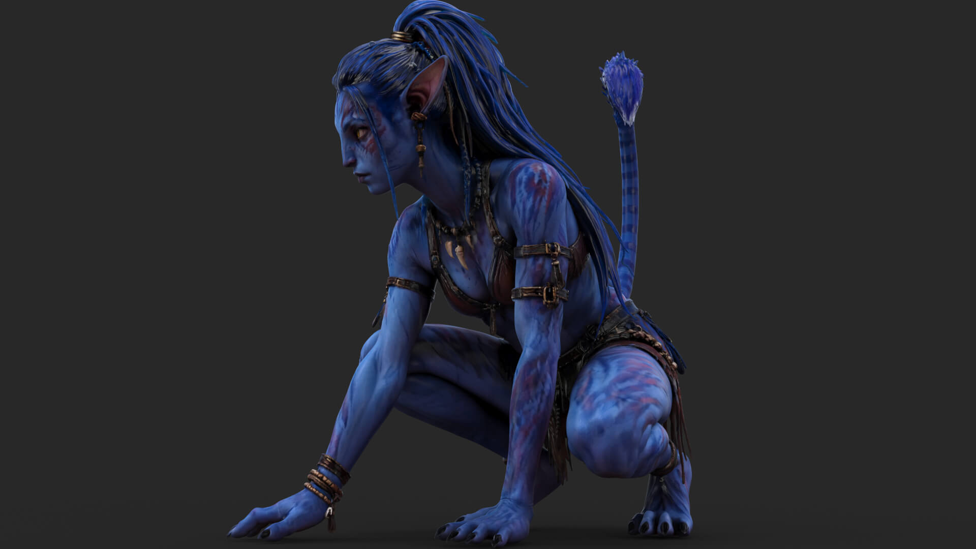 Fantasy Creature Avatar High-Detail 3d Model 3D Model