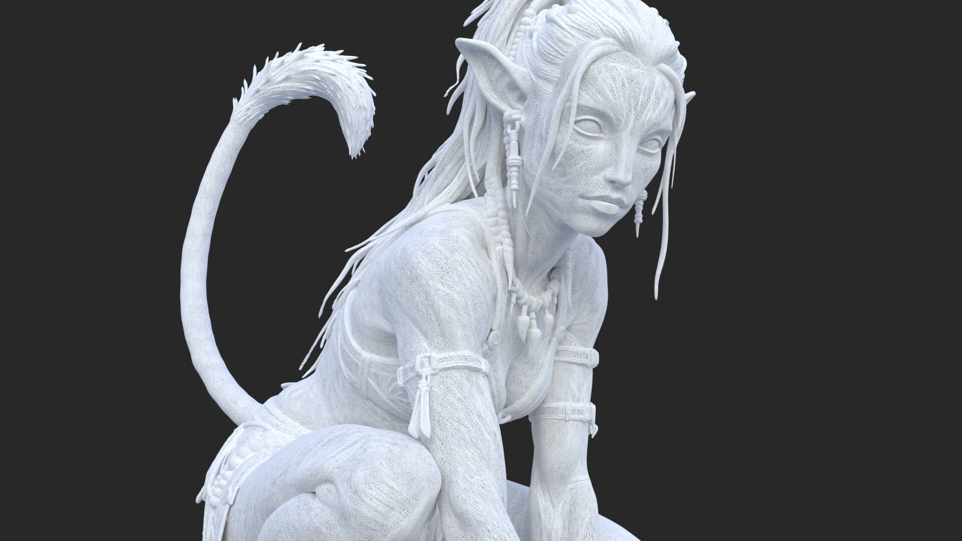 Fantasy Creature Avatar High-Detail 3d Model 3D Model