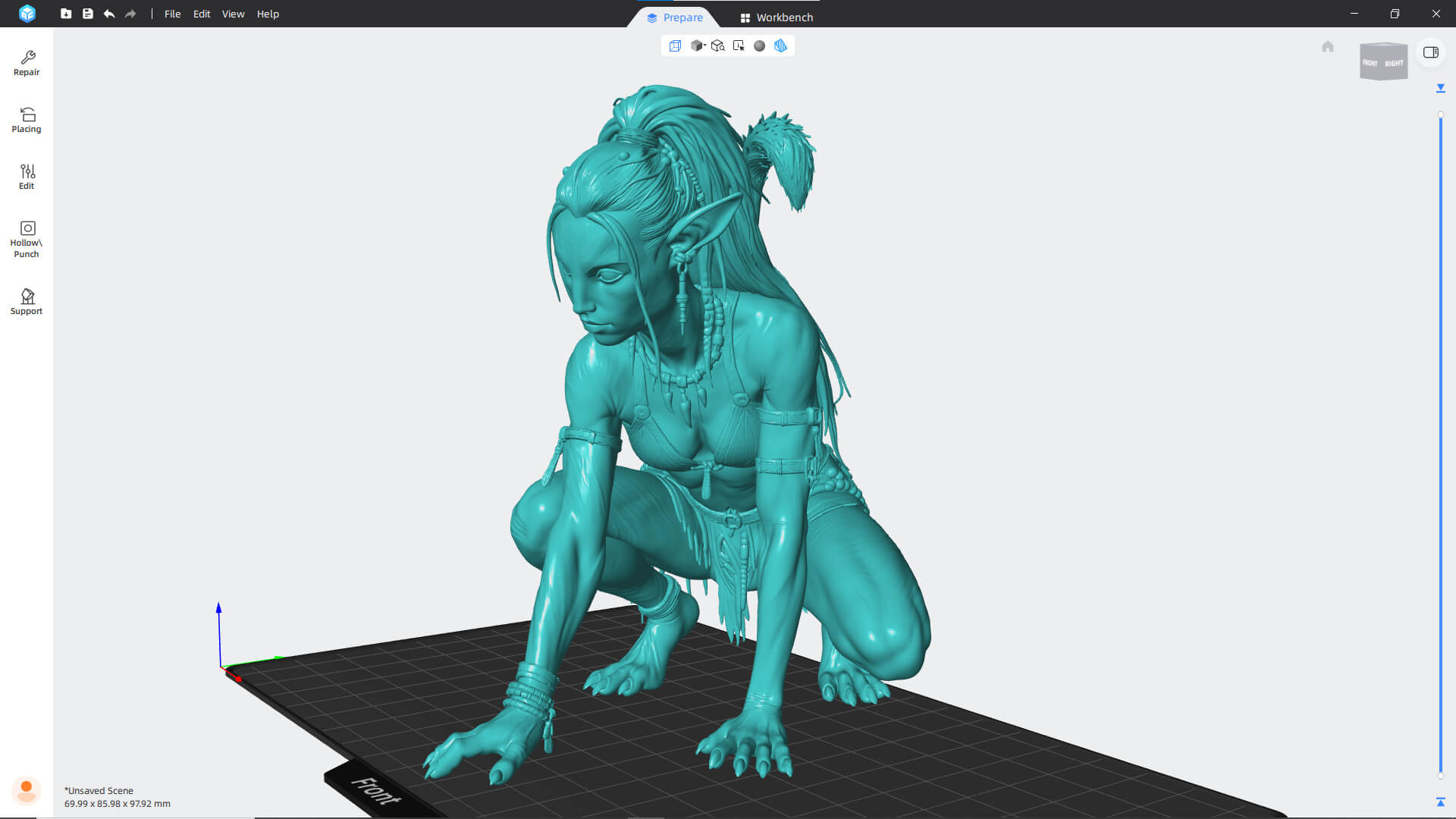 Fantasy Creature Avatar High-Detail 3d Model 3D Model