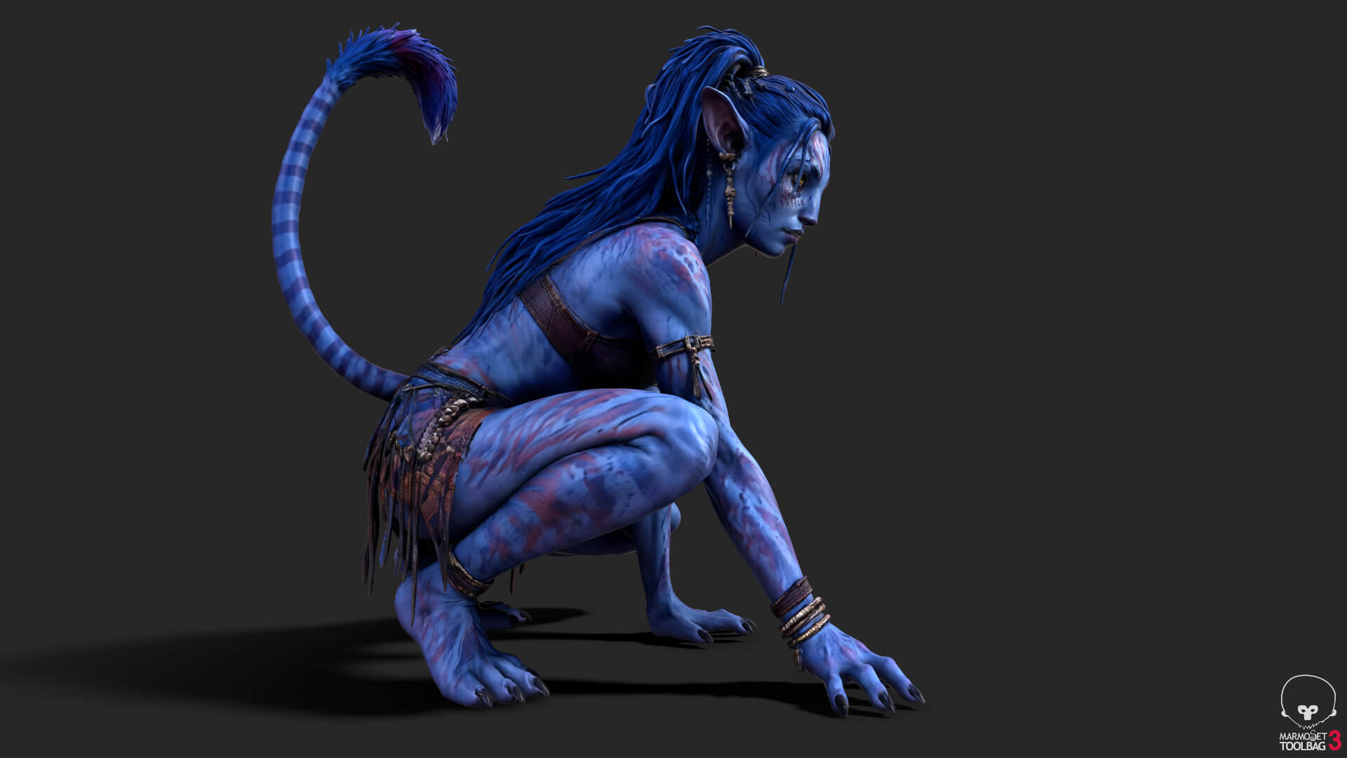 Fantasy Creature Avatar High-Detail 3d Model 3D Model