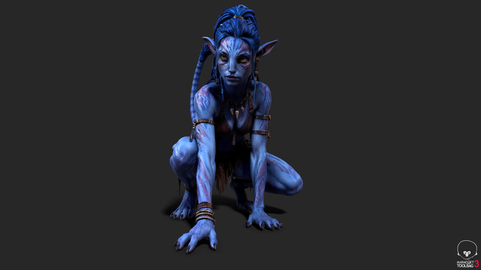Fantasy Creature Avatar High-Detail 3d Model 3D Model