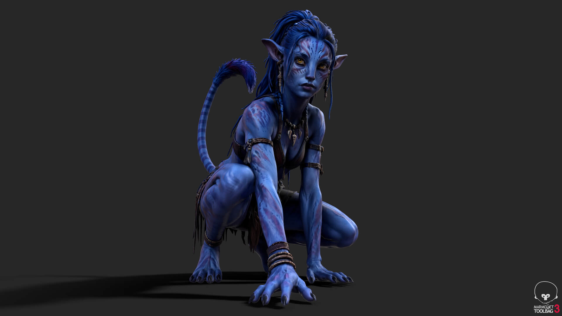 Fantasy Creature Avatar High-Detail 3d Model 3D Model