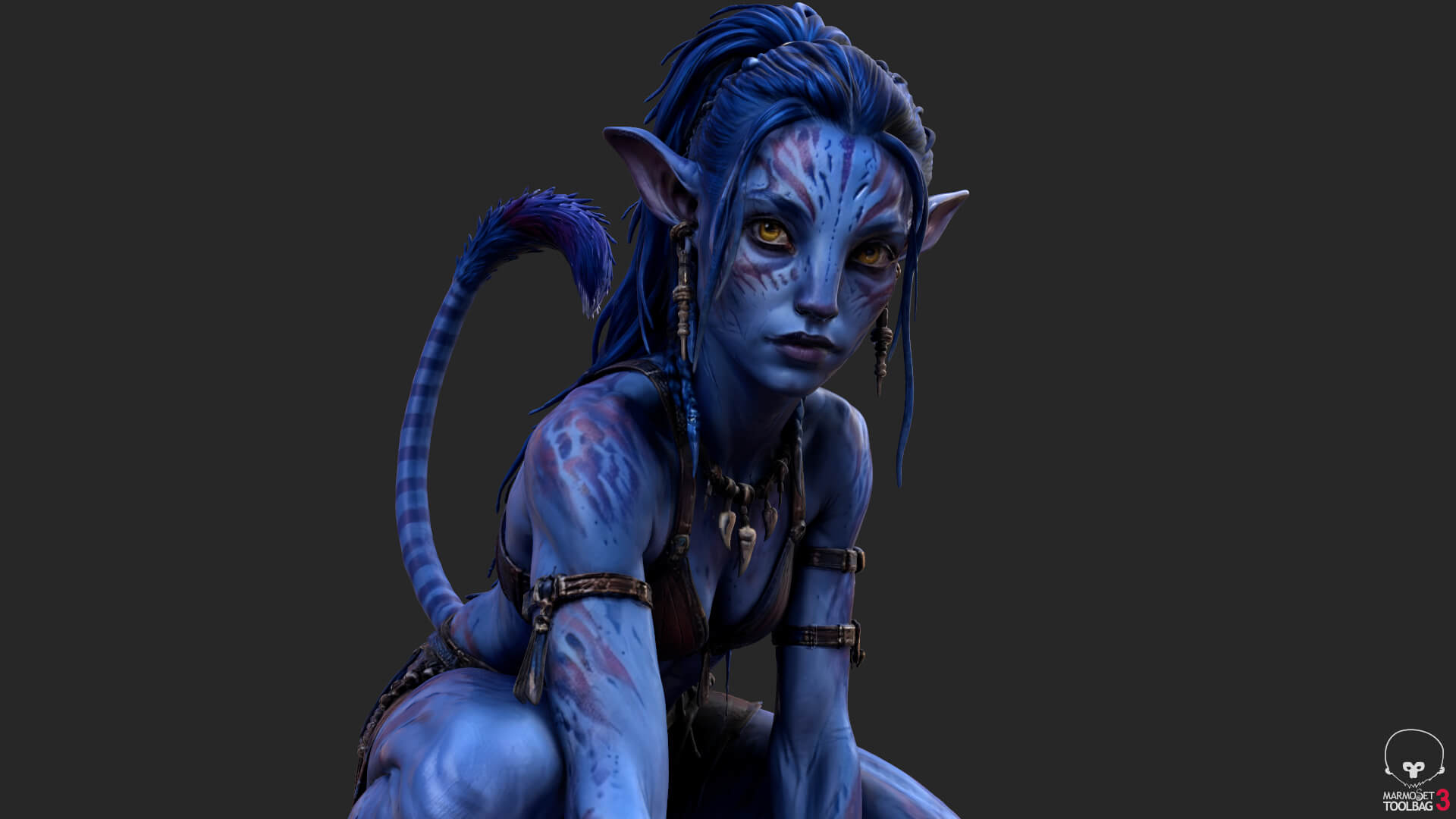 Fantasy Creature Avatar High-Detail 3d Model 3D Model