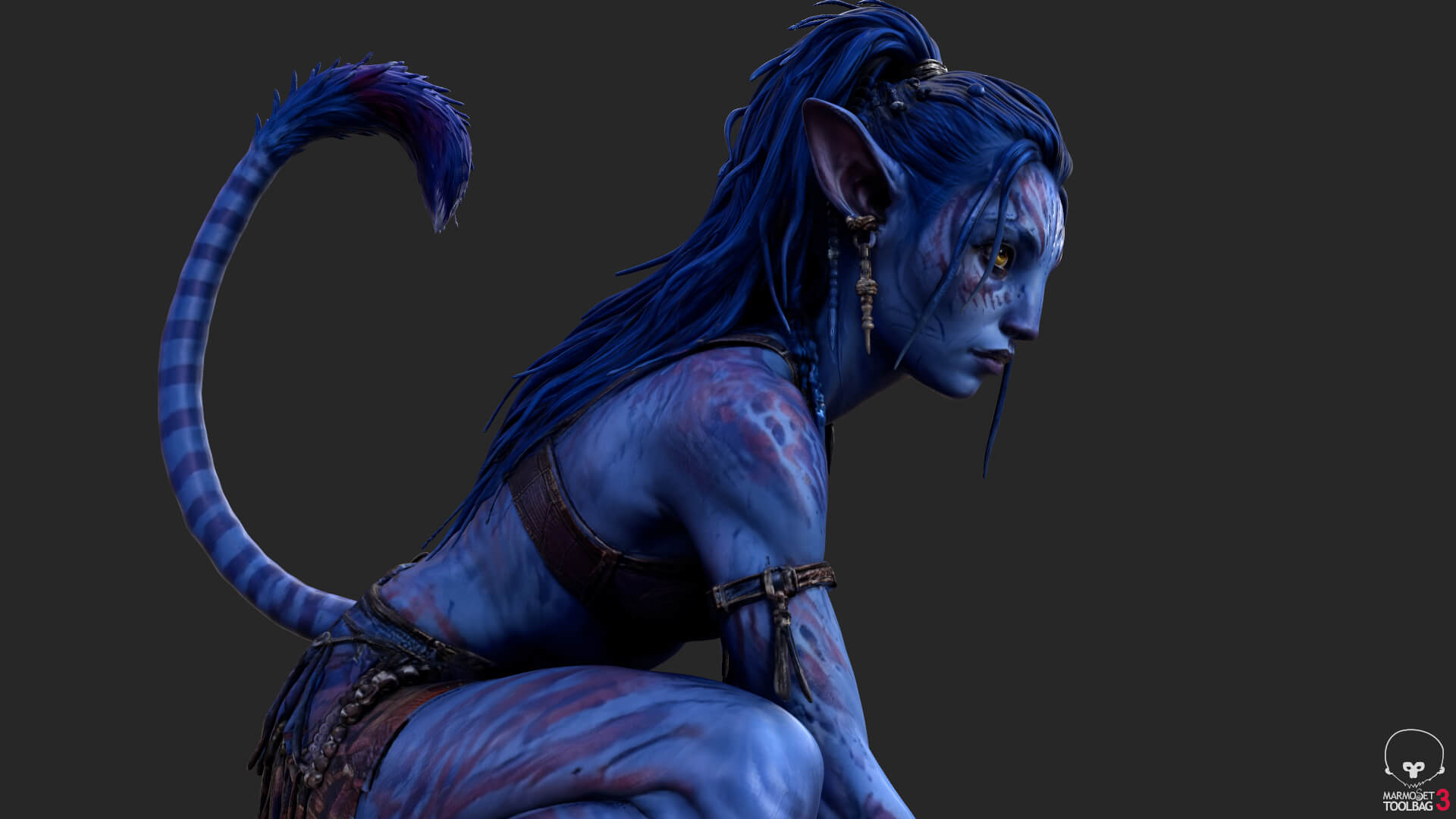 Fantasy Creature Avatar High-Detail 3d Model 3D Model