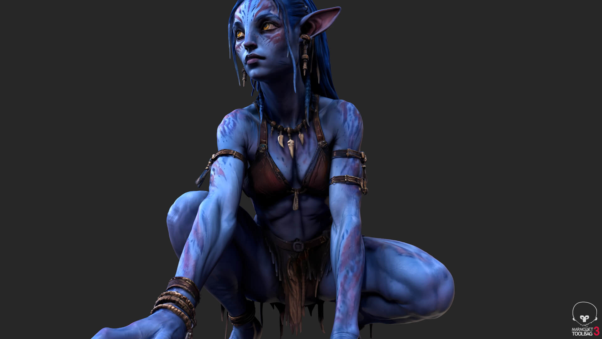 Fantasy Creature Avatar High-Detail 3d Model 3D Model