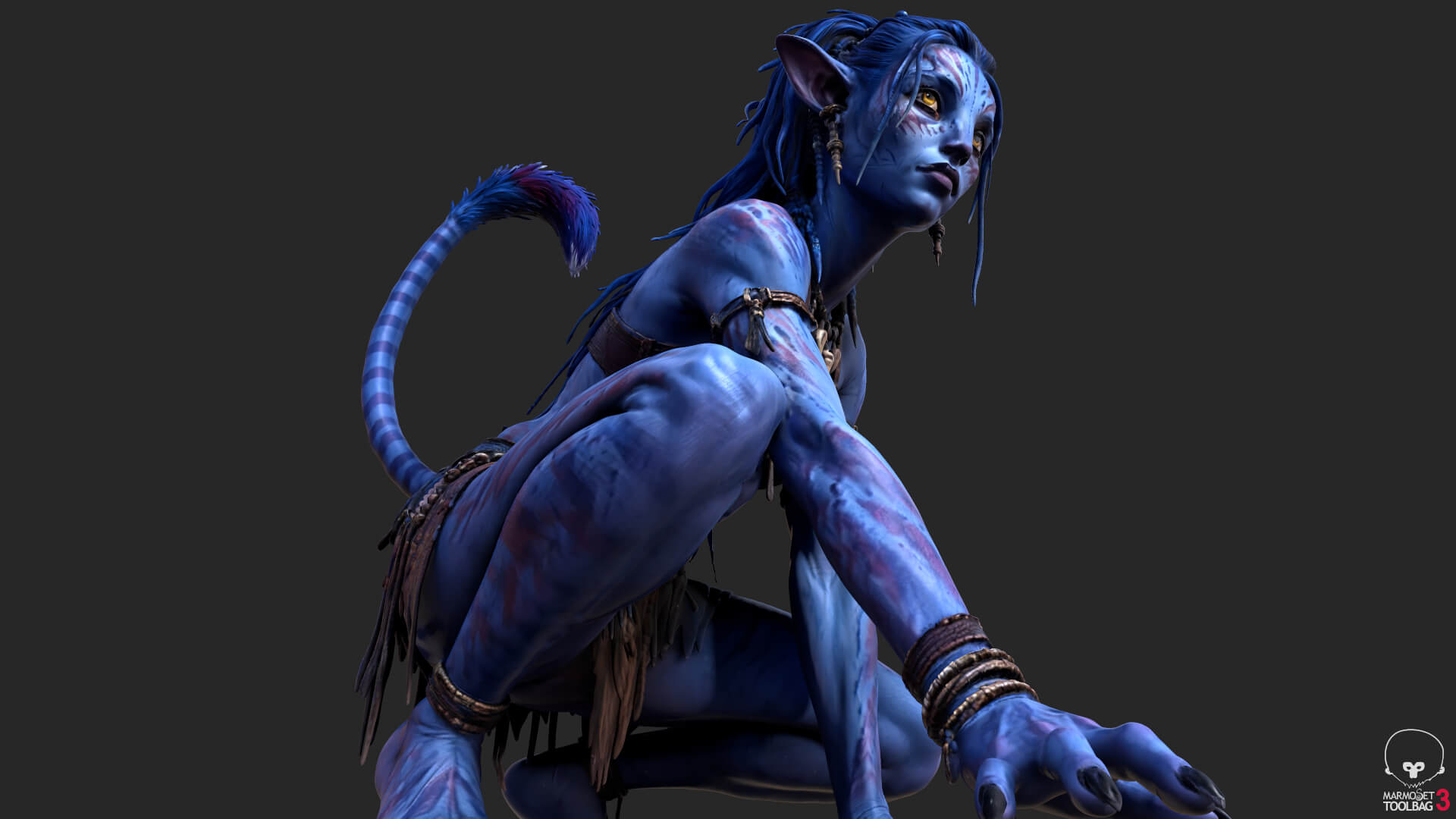 Fantasy Creature Avatar High-Detail 3d Model 3D Model