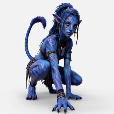 Fantasy Creature Avatar High-Detail 3d Model