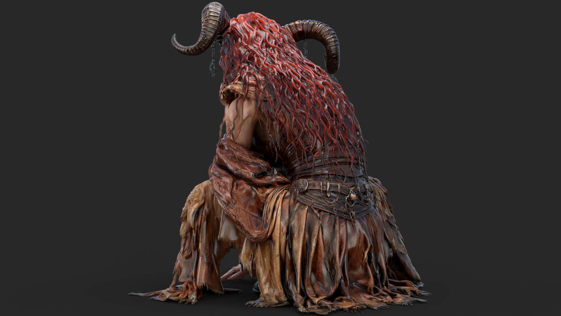 Girl Fantasy Demon High-Detail 3D Model 3D Model