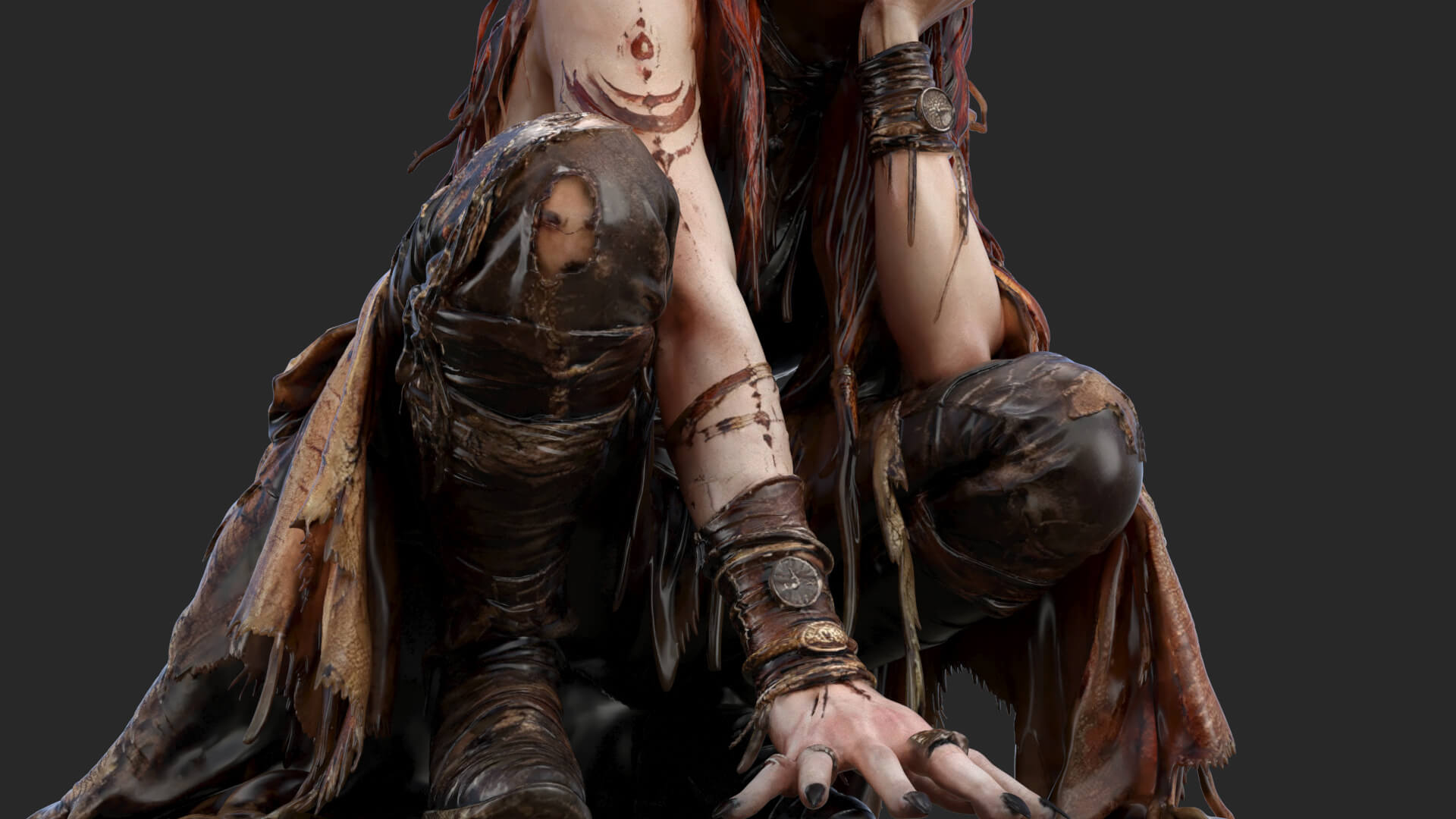 Girl Fantasy Demon High-Detail 3D Model 3D Model
