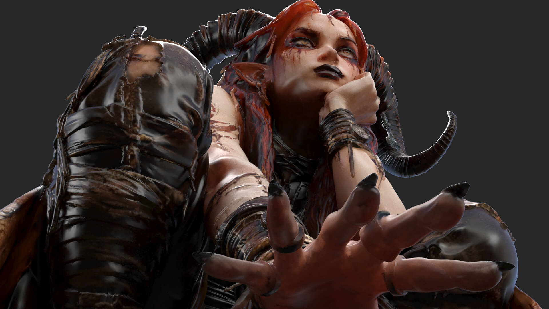 Girl Fantasy Demon High-Detail 3D Model 3D Model