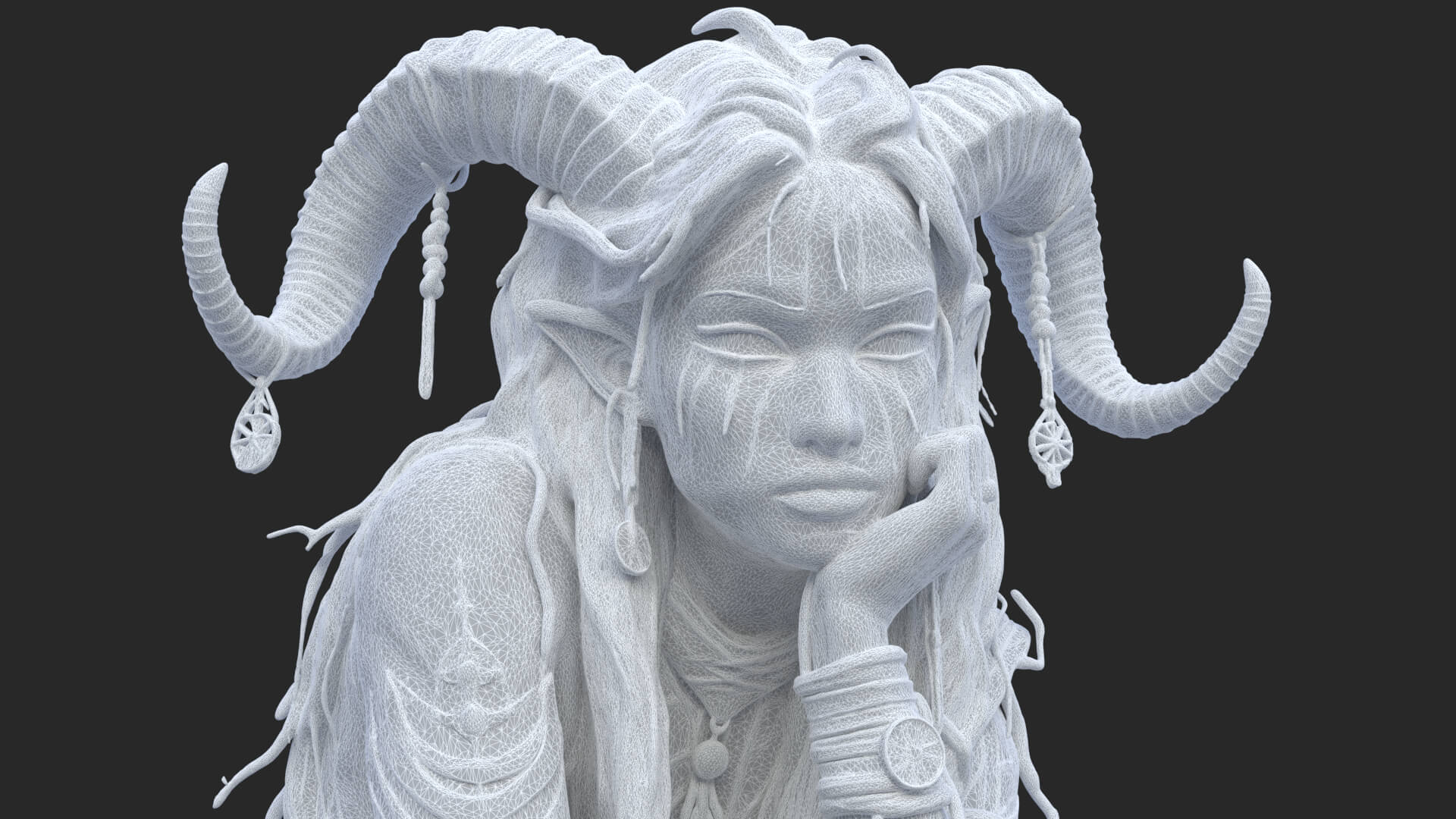 Girl Fantasy Demon High-Detail 3D Model 3D Model