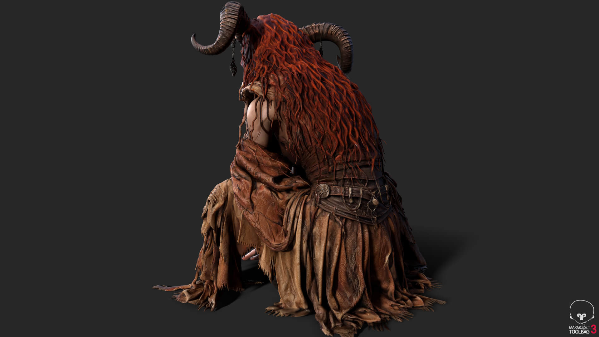 Girl Fantasy Demon High-Detail 3D Model 3D Model