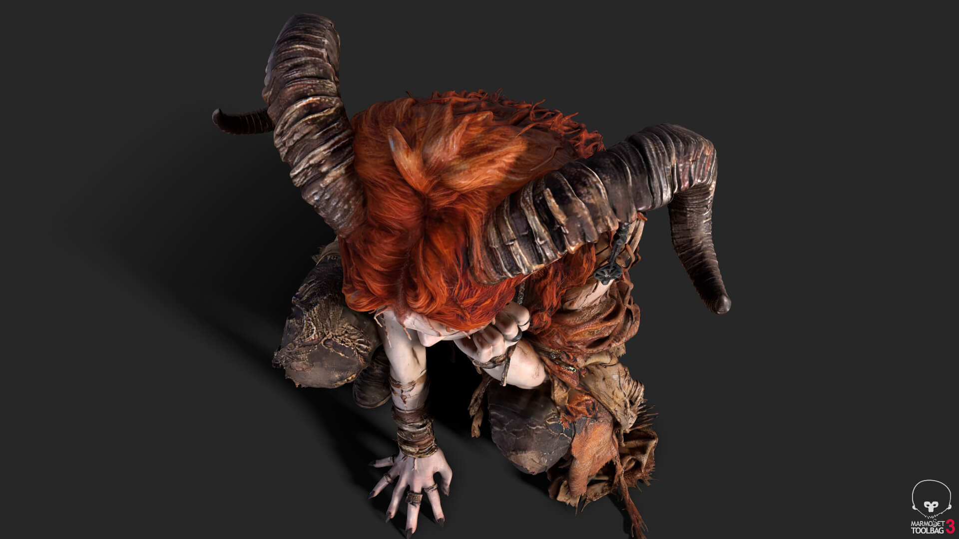 Girl Fantasy Demon High-Detail 3D Model 3D Model