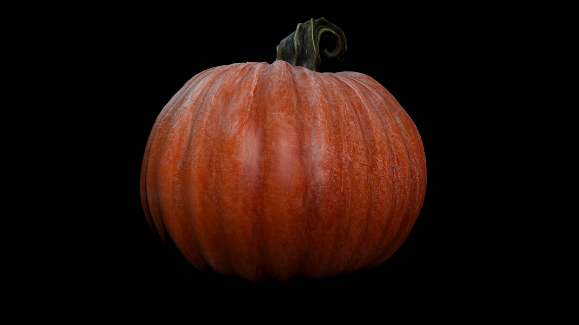 Pumpkin Halloween Low-Poly 3D Model 3D Model