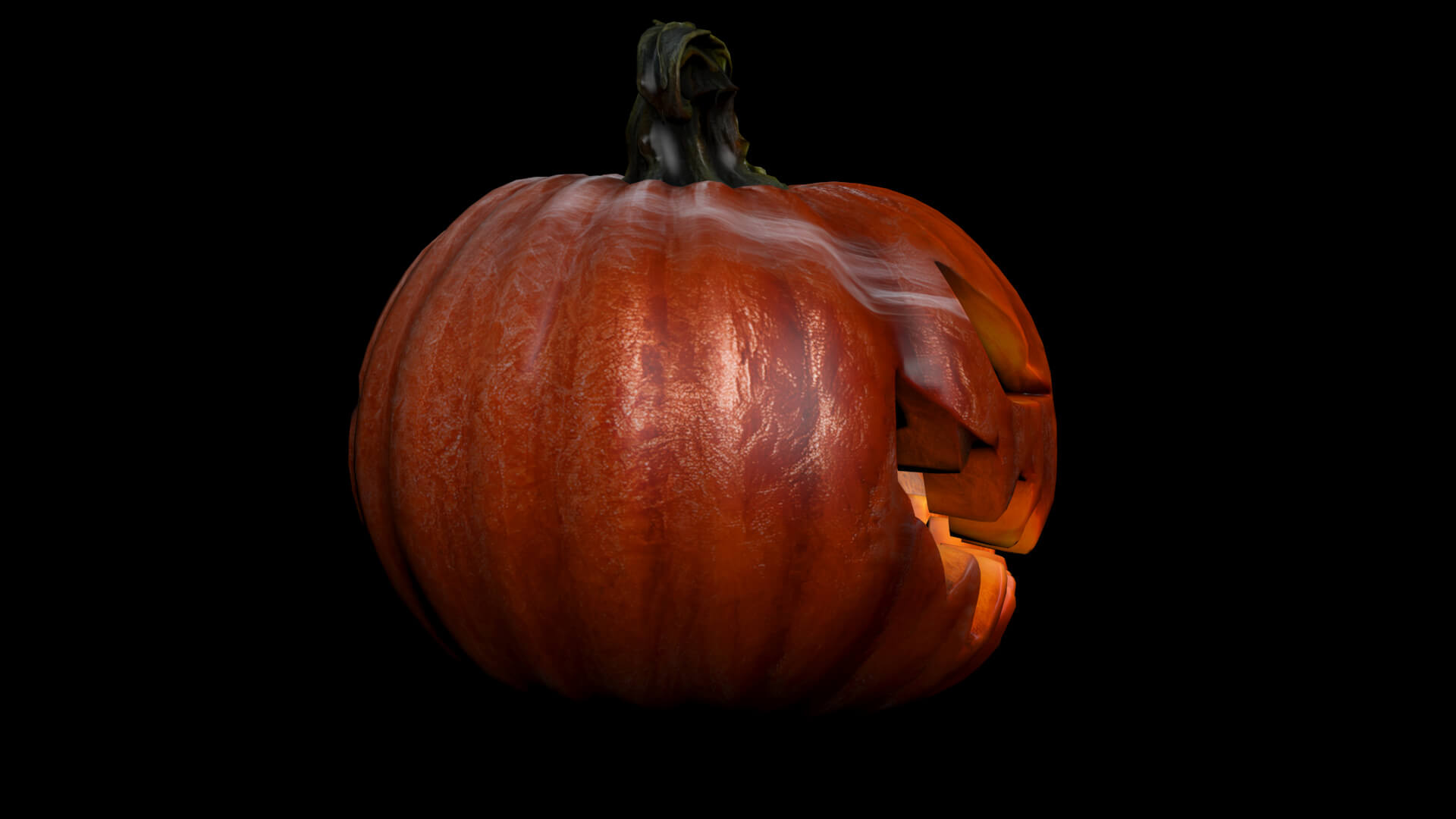Pumpkin Halloween Low-Poly 3D Model 3D Model