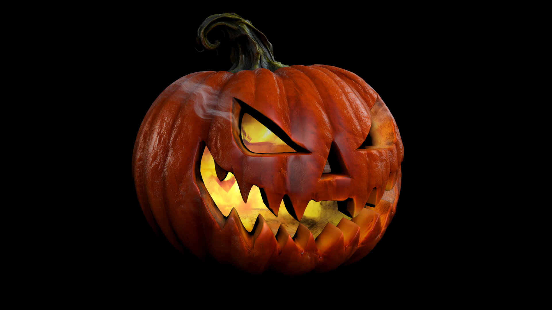 Pumpkin Halloween Low-Poly 3D Model 3D Model