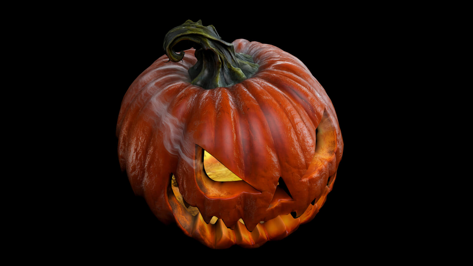 Pumpkin Halloween Low-Poly 3D Model 3D Model
