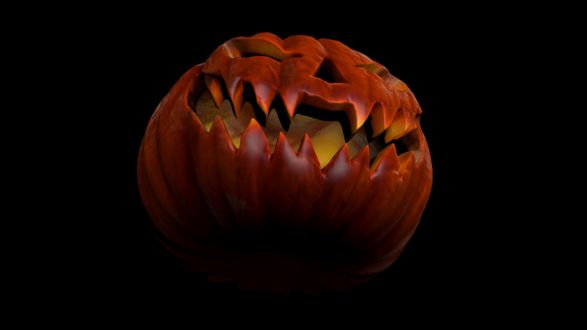 Pumpkin Halloween Low-Poly 3D Model 3D Model