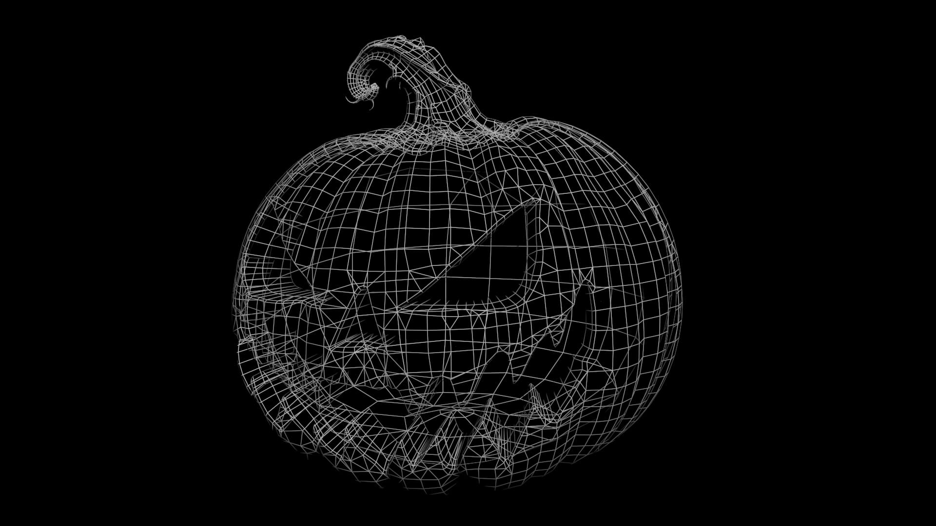 Pumpkin Halloween Low-Poly 3D Model 3D Model