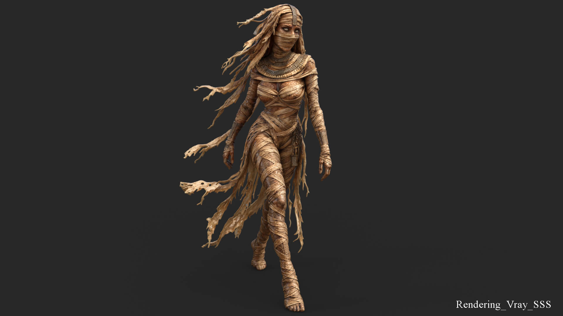 Sensual Mummy High-Detail 3D Model 3D Model