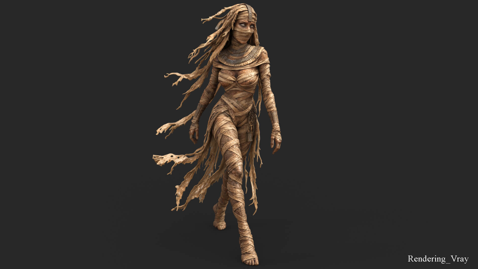 Sensual Mummy High-Detail 3D Model 3D Model