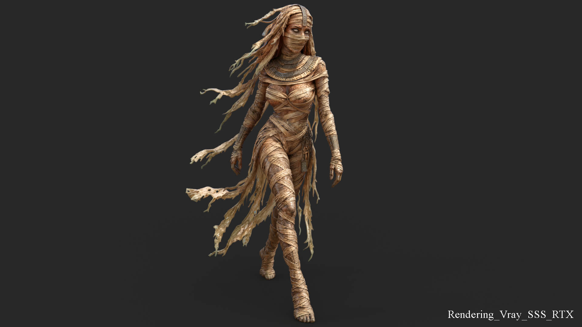 Sensual Mummy High-Detail 3D Model 3D Model