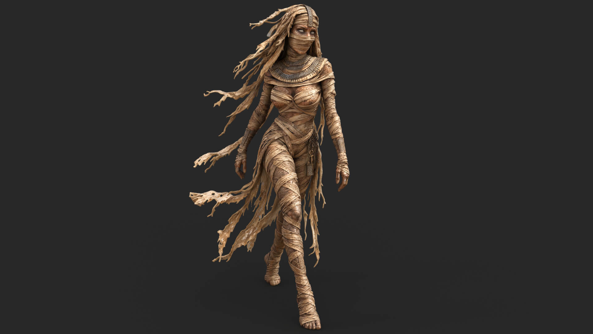Sensual Mummy High-Detail 3D Model 3D Model