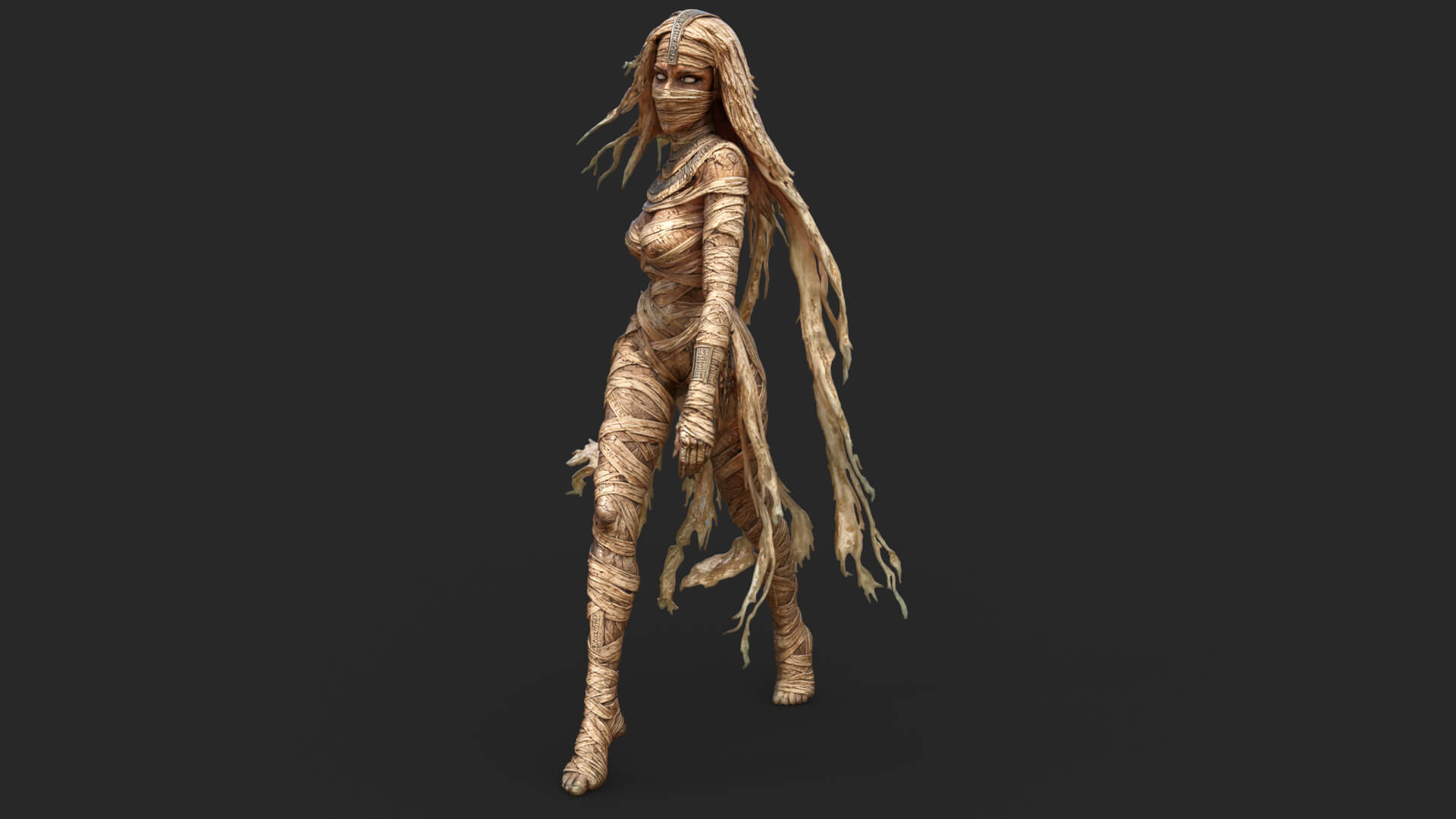 Sensual Mummy High-Detail 3D Model 3D Model