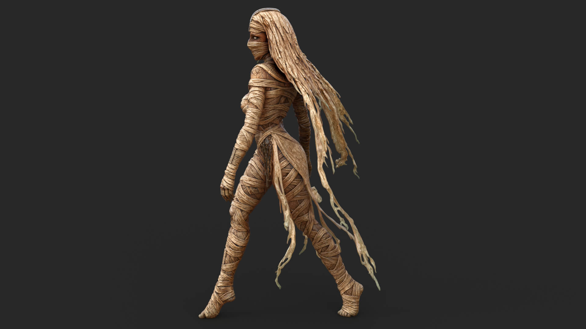Sensual Mummy High-Detail 3D Model 3D Model