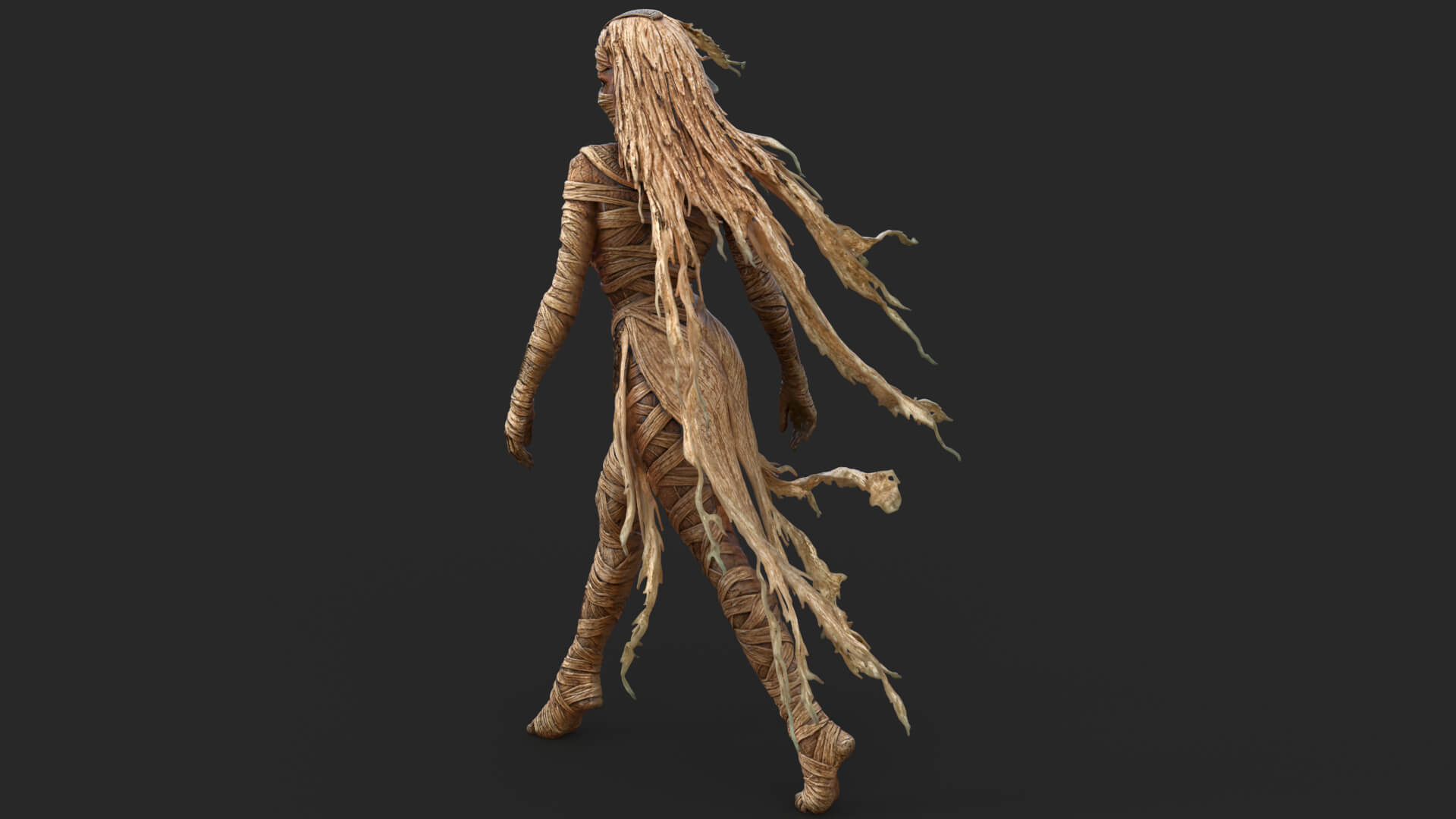 Sensual Mummy High-Detail 3D Model 3D Model
