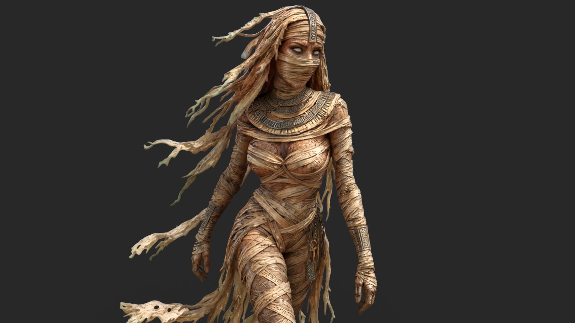 Sensual Mummy High-Detail 3D Model 3D Model