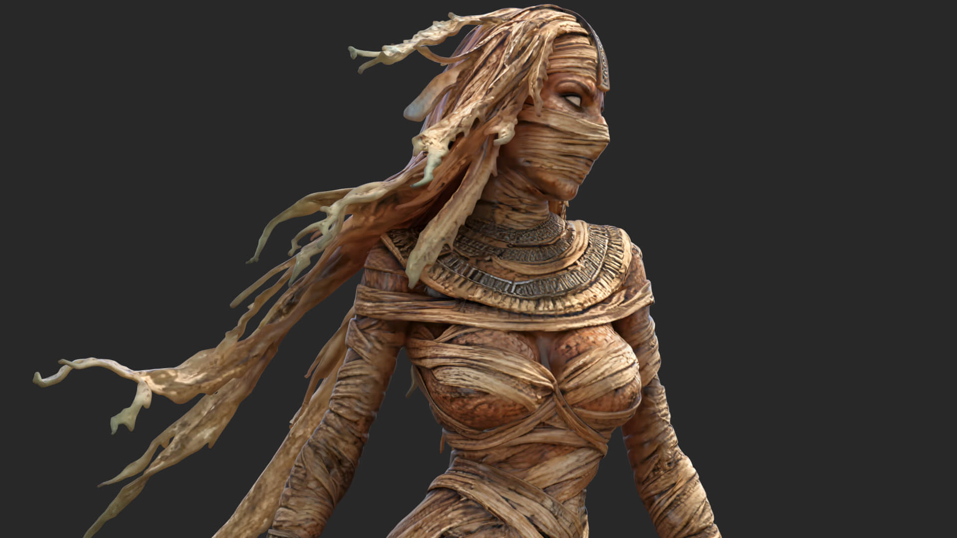 Sensual Mummy High-Detail 3D Model 3D Model