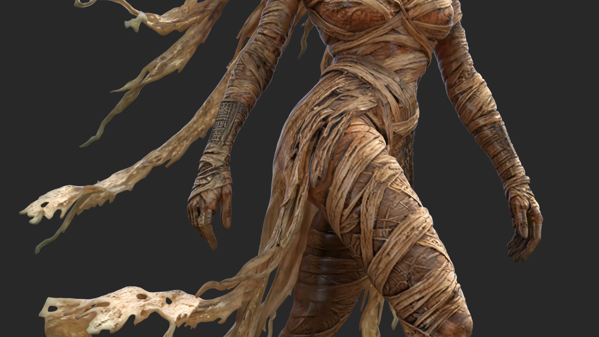 Sensual Mummy High-Detail 3D Model 3D Model