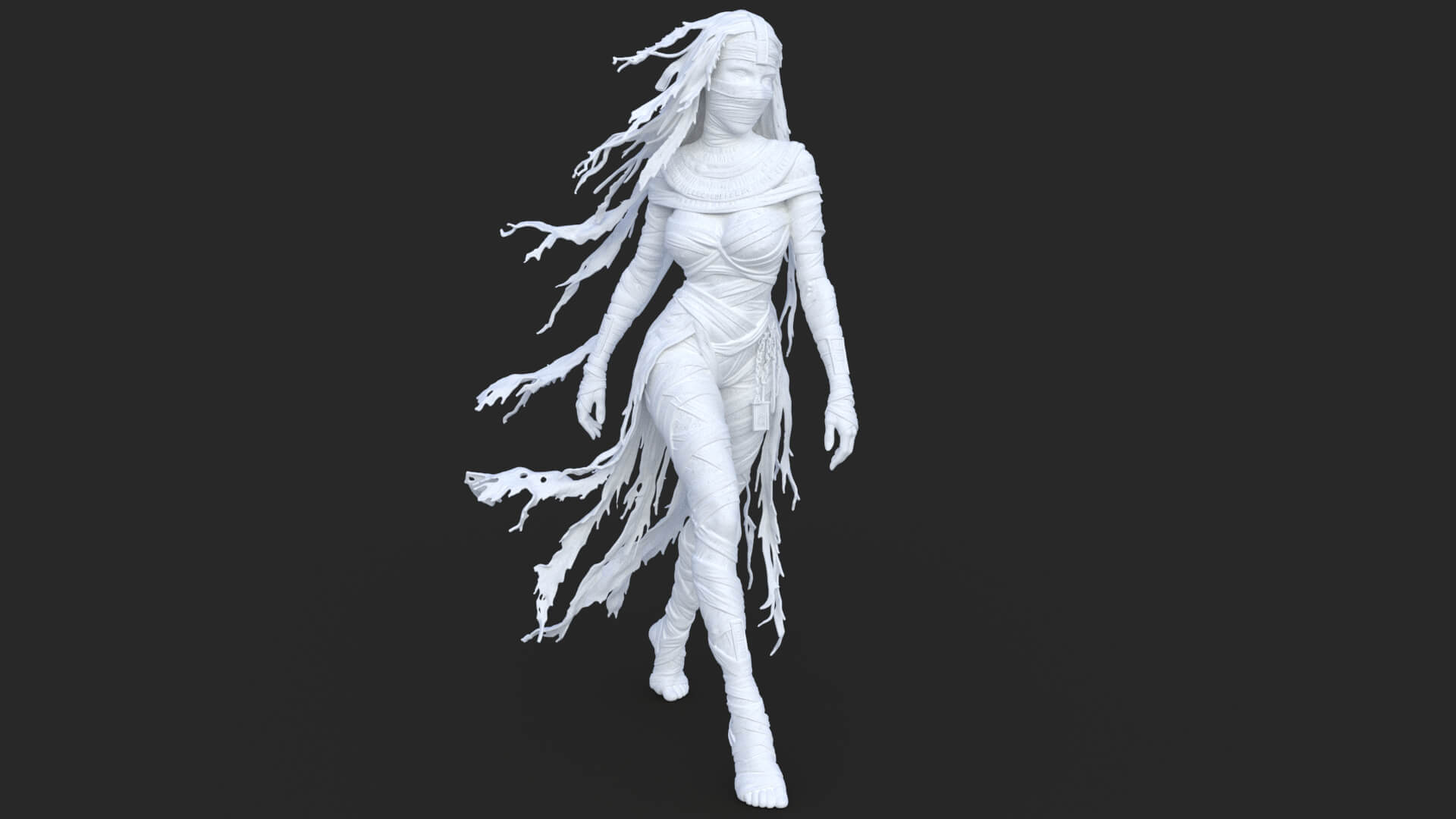 Sensual Mummy High-Detail 3D Model 3D Model