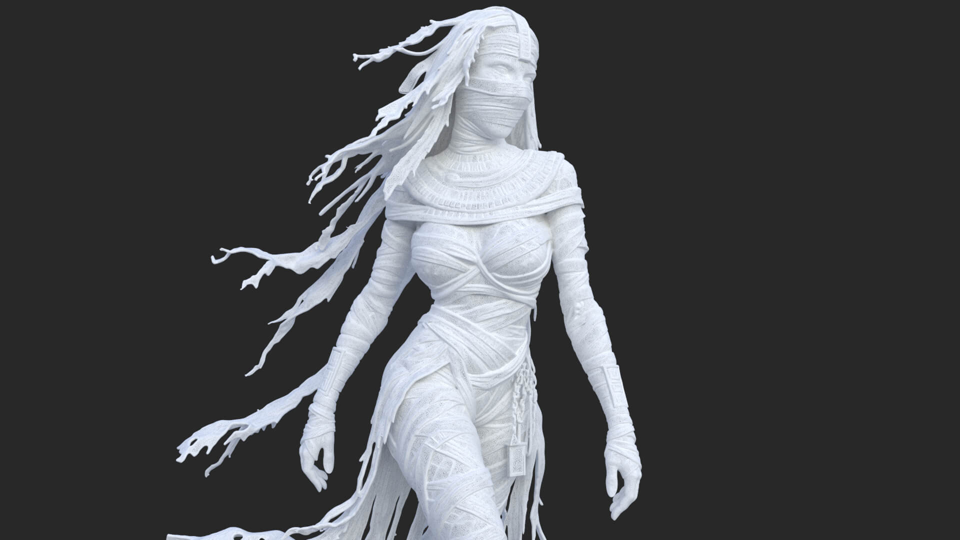 Sensual Mummy High-Detail 3D Model 3D Model