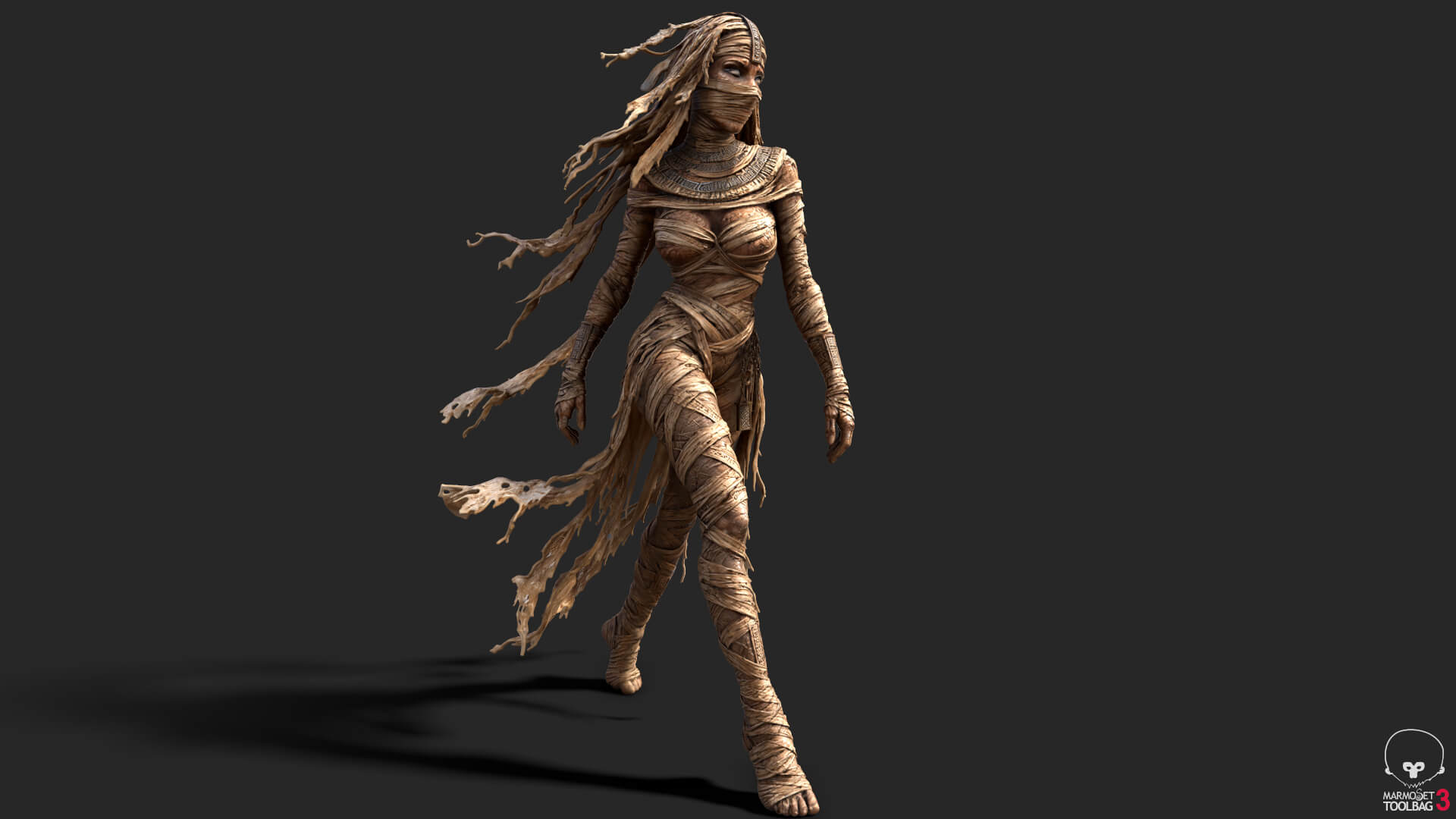 Sensual Mummy High-Detail 3D Model 3D Model