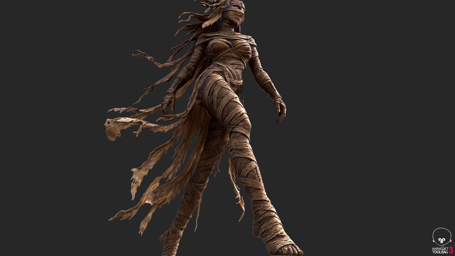 Sensual Mummy High-Detail 3D Model 3D Model