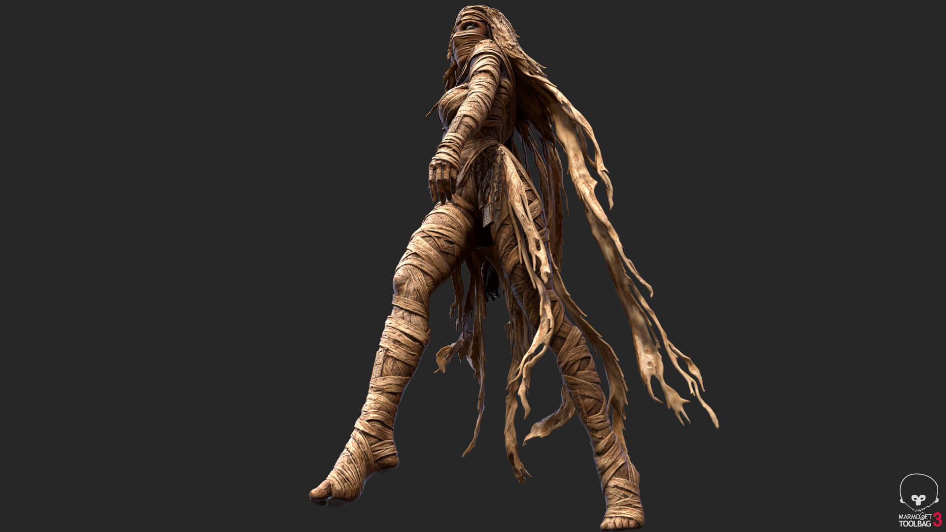 Sensual Mummy High-Detail 3D Model 3D Model