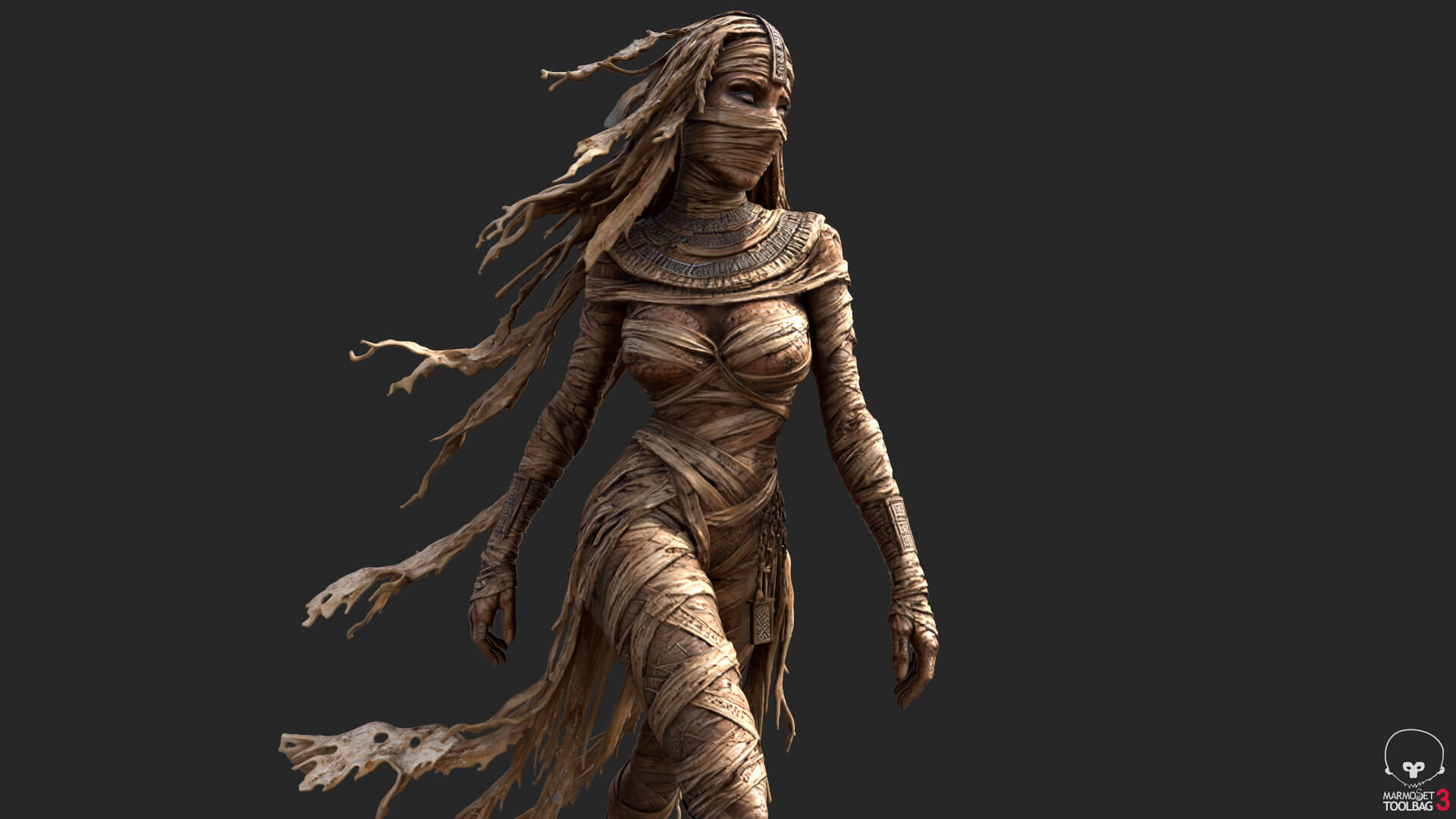 Sensual Mummy High-Detail 3D Model 3D Model