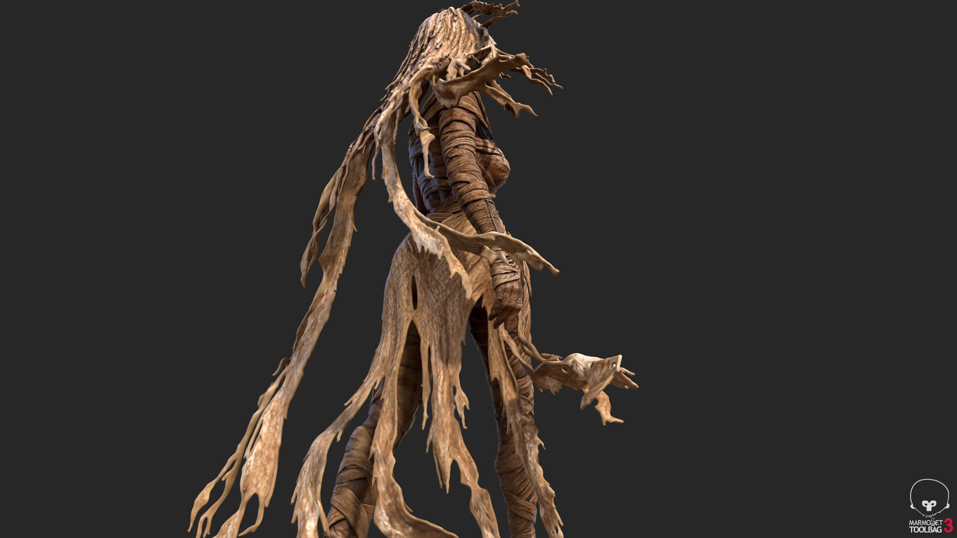 Sensual Mummy High-Detail 3D Model 3D Model