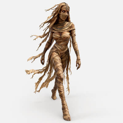 Sensual Mummy High-Detail 3D Model 3D Model