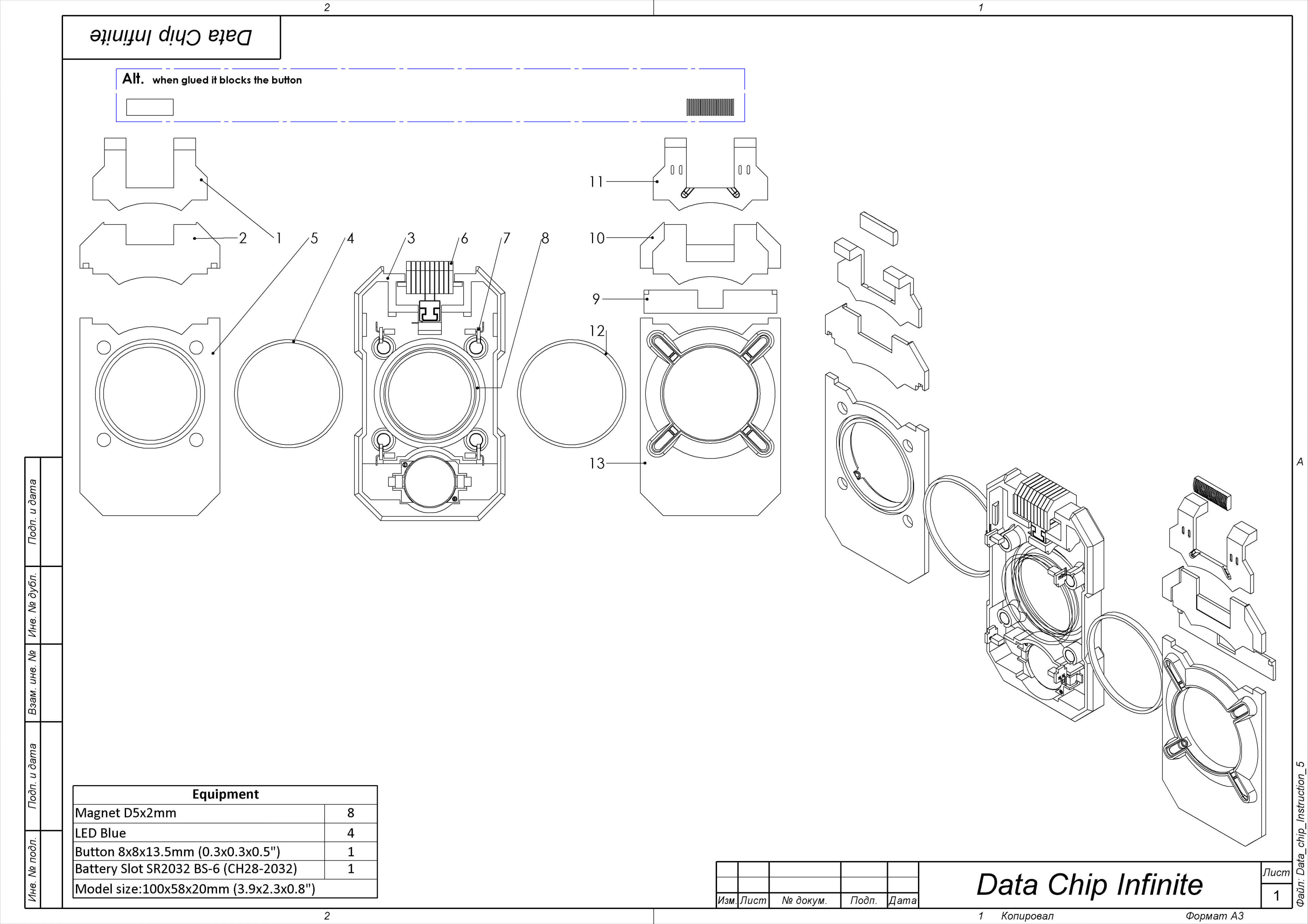 Halo Infinite Data Chip Stl 3D Model