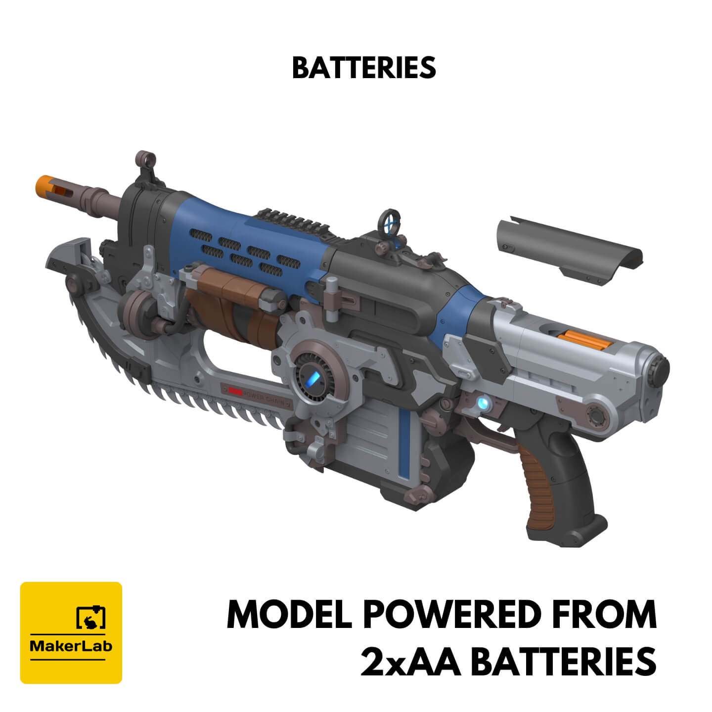 Prototype MK1 Lancer - Gears E-Day - STL - Personal Use 3D Model